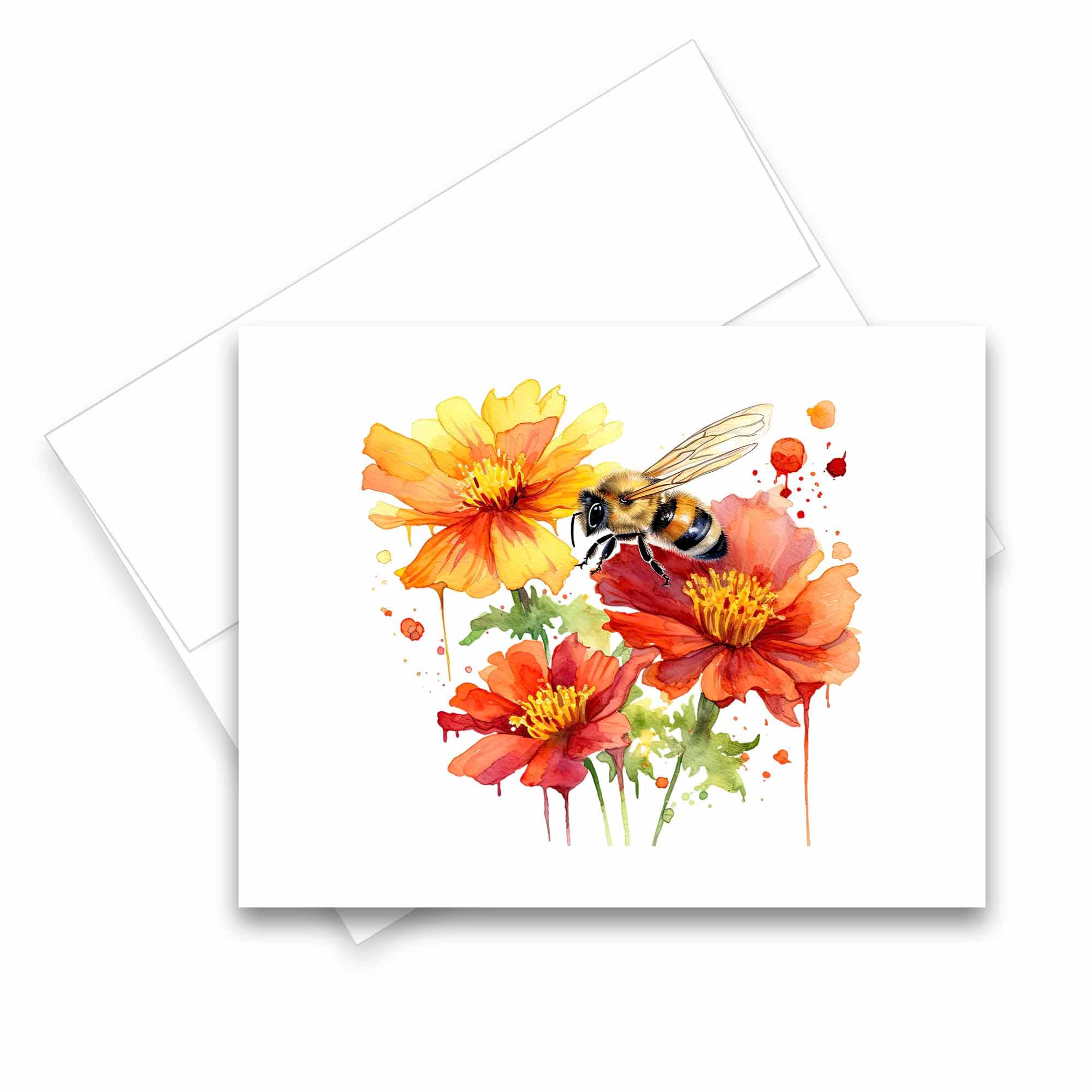 Aria Rae – Cartão de saudação diária por atacado – Cartões de saudação variados Honey Bee, Conjunto de 6, Cartões Brancos7