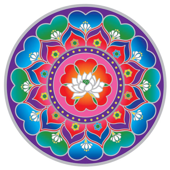 Sunseal Lotus Hjärta Mandala för wholesale av Illumination Mandalas