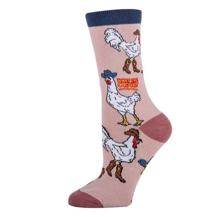 Oooh Yeah/Sock It Up/Oooh Geez Slippers - Wholesale Socks - Women's - What the Cluck | Women's Novelty Western Crew Socks1
