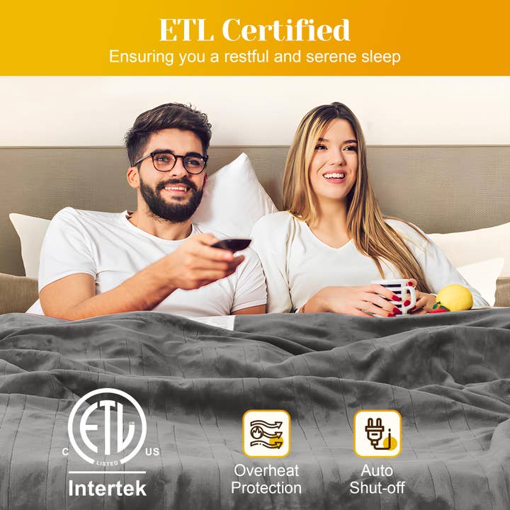 Heynemo - Wholesale Bedding Blanket - Heated Blanket Twin Size, Heating Electric Throw Blanket15