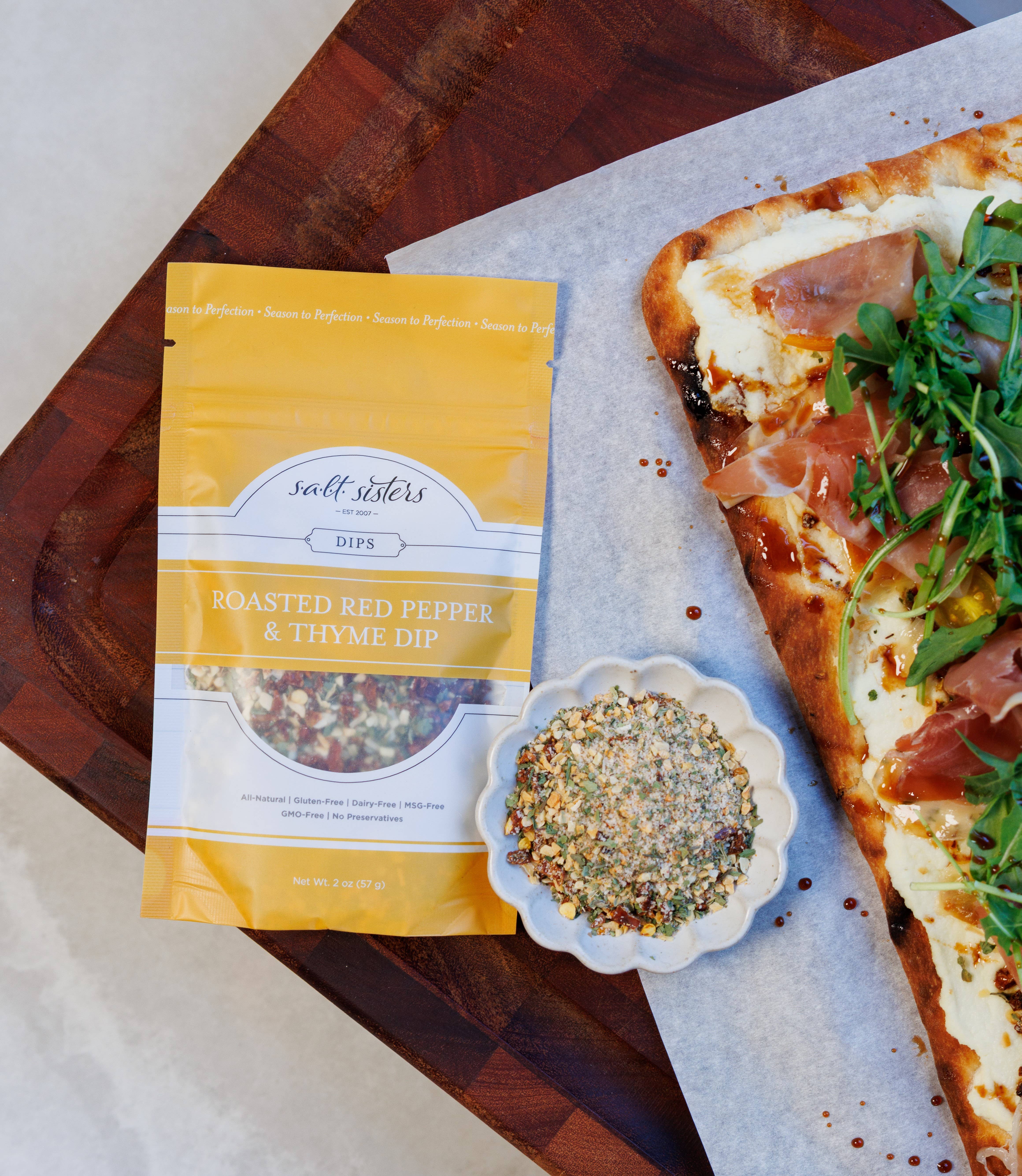 Salt Sisters - Wholesale Dip - Dip Mix - Roasted Red Pepper & Thyme - Packaged Weights7