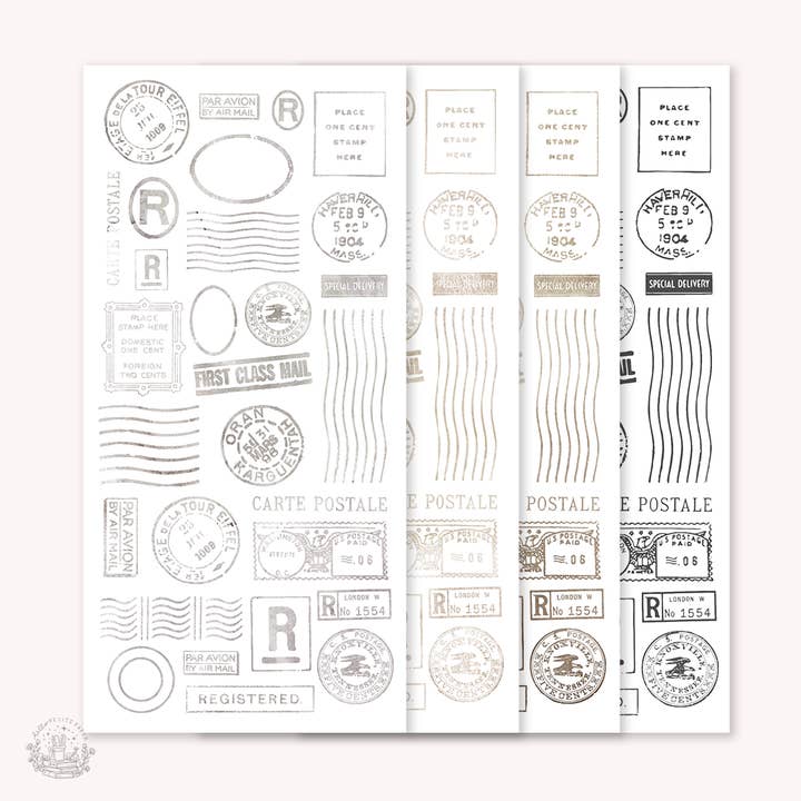Essentials - postage stamps stickers (EJ 09 25 26 27) for wholesale by Hello Petite Paper