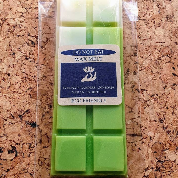 Coconut and Lime Eco-Friendly Scented Wax Melts Snap Bar for wholesale by Eco Candle Lights