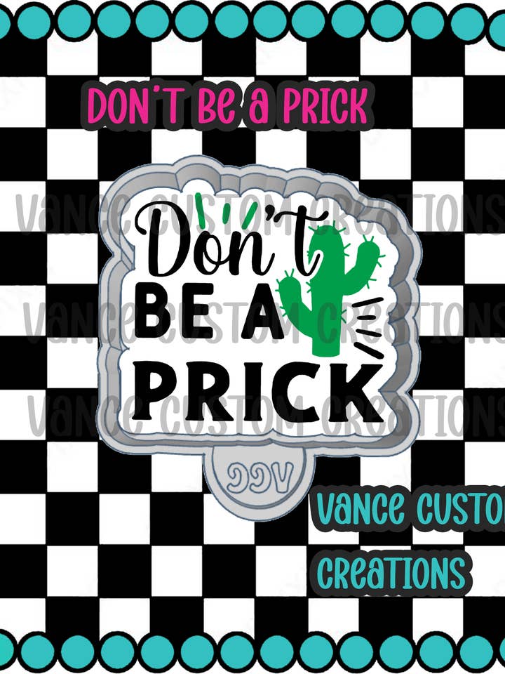 Non essere un idiota Freshie Mold per la vendita all'ingrosso da parte di Vance Custom Creations