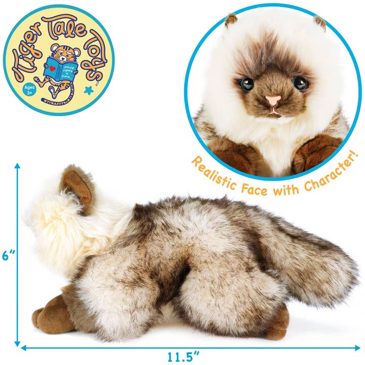 VIAHART Toy Co. - Wholesale Stuffed/plush toy – Kids & baby - Snowy the Ragdoll Cat | 12 Inch Stuffed Animal Plush1