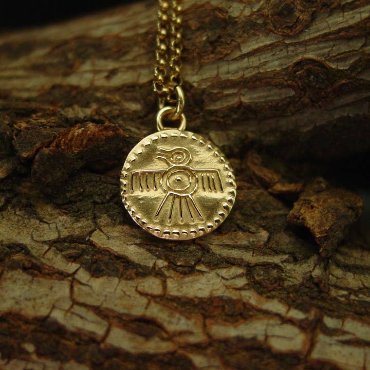 Vis a Vis Jewelry – Colar pingente/pendente por atacado – Colar Quetzal - Colar Maia Tiny Mesoamerica4