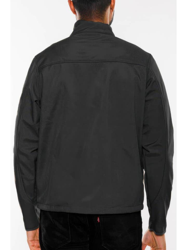 CC Wholesale Clothing - Wholesale Jacket – Men's - Mens Solid Soft Shell Storm Tech Jacket Coat2