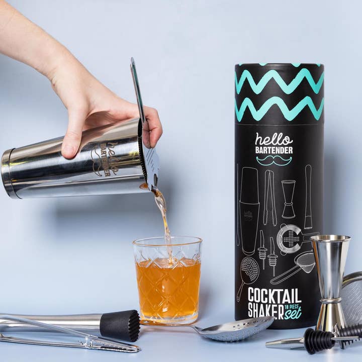 Grill Society - Wholesale Cocktail shaker - HELLO BARTENDER Cocktail Shaker Set1