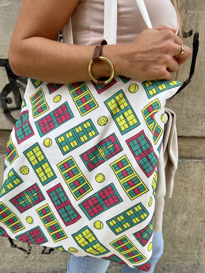 Get Me to the Courts Stat Tote Bag for wholesale by Ace the Moon