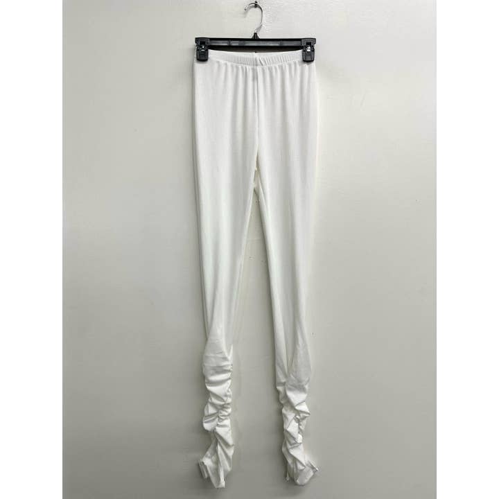 Uptown Apparel - Wholesale Fashion Leggings - Women's - B10613 Ribbed Ankle Ruched Leggings9