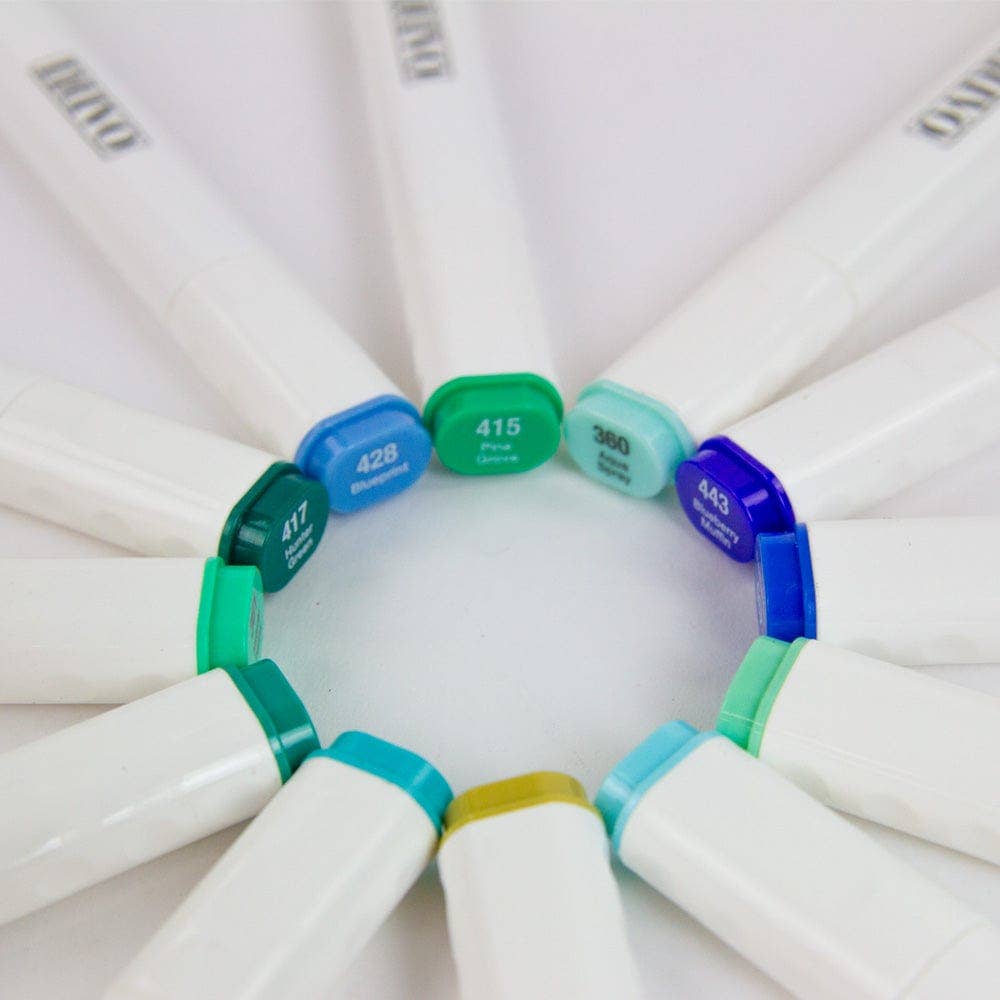 Tonic Studios – wholesale Marker – Nuvo - Marker Pen Collection - Sea & Skies - 12 Pack - 526n3