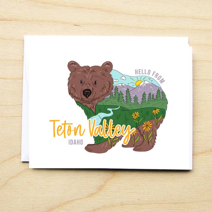 Cartes Nomination Ours des Montagnes pour la vente par KTF Design Co.