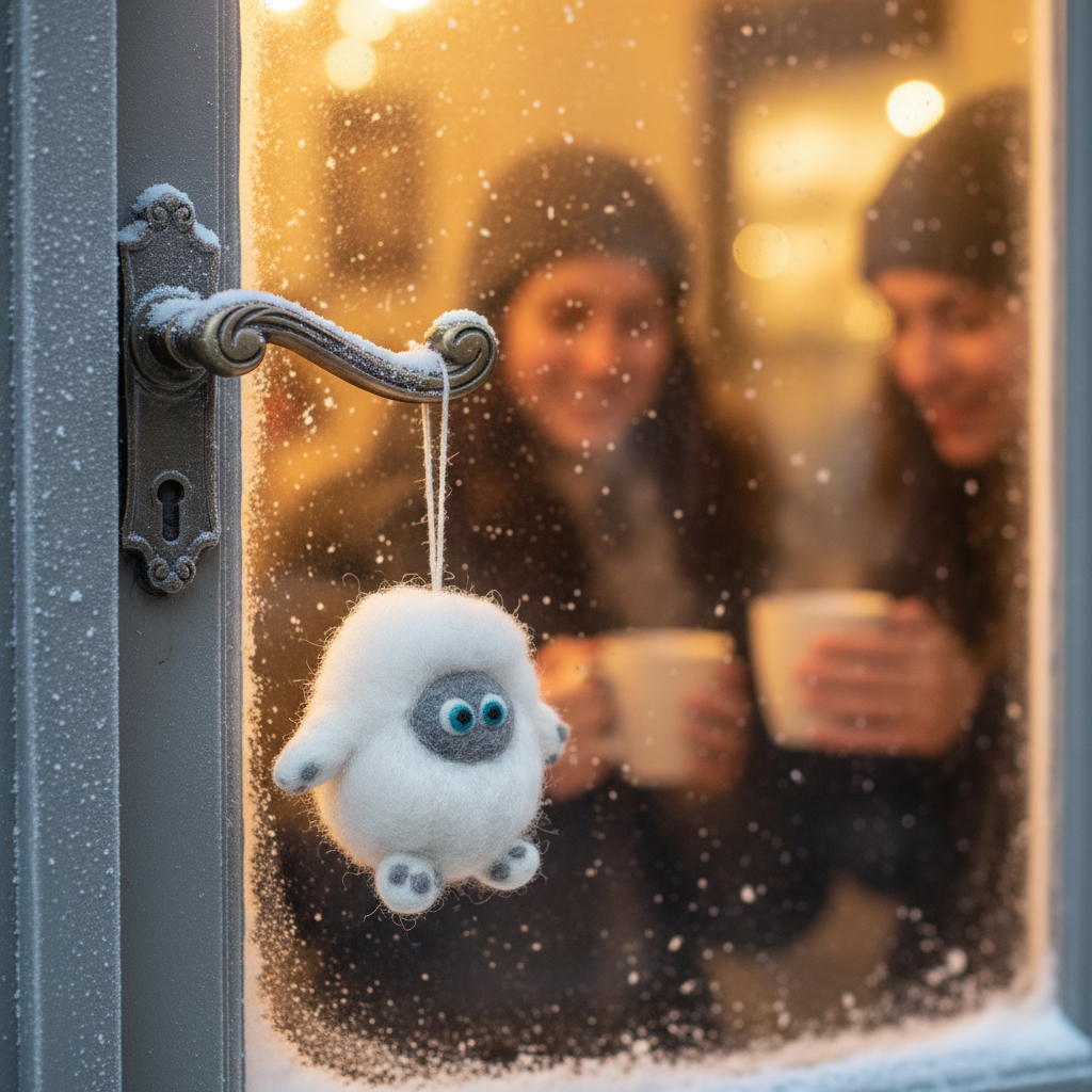 Felt So Good - Vente Objets de décoration - Décoration à suspendre en feutre pour bébé yéti4