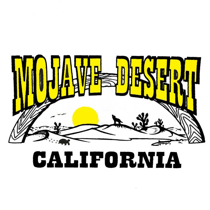 Mojave Desert Beach Club T Shirt With Front Logo for wholesale by Sunset Desert Gear