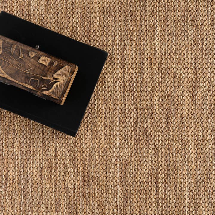 Light Brown Bellia Striped Indoor/Outdoor Area Rug for wholesale on Faire6