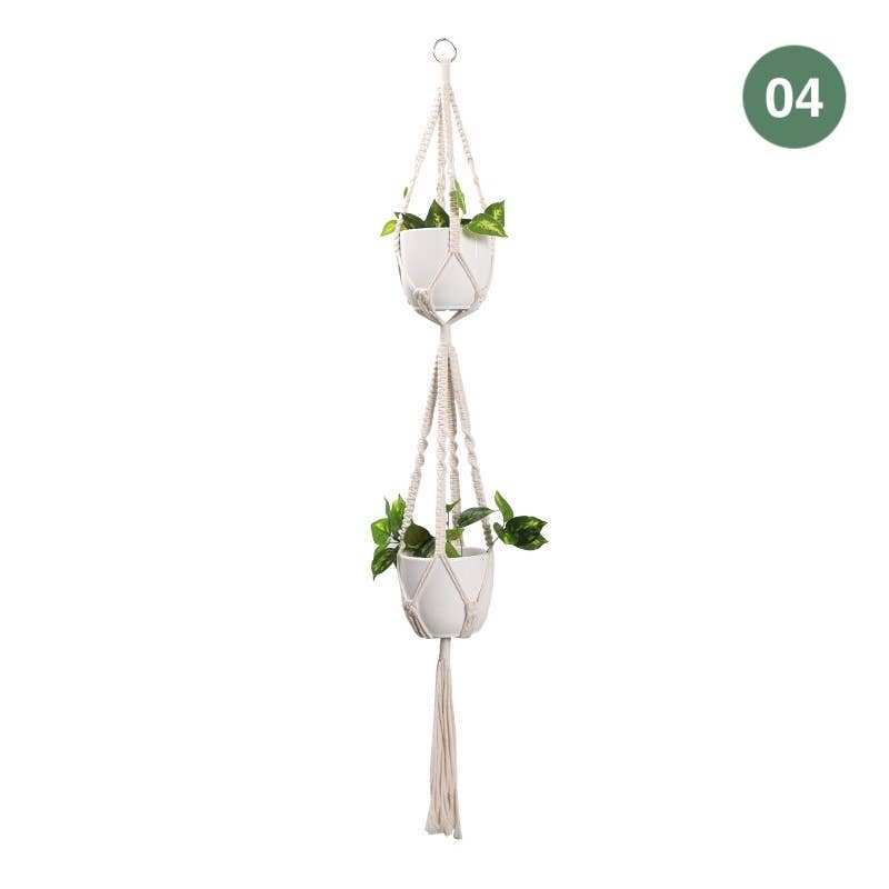 Homerely (We Cover All Import Duties) - Wholesale Hanging Planter - Handmade Macrame Plant Hangers (Plants and pots excluded)3