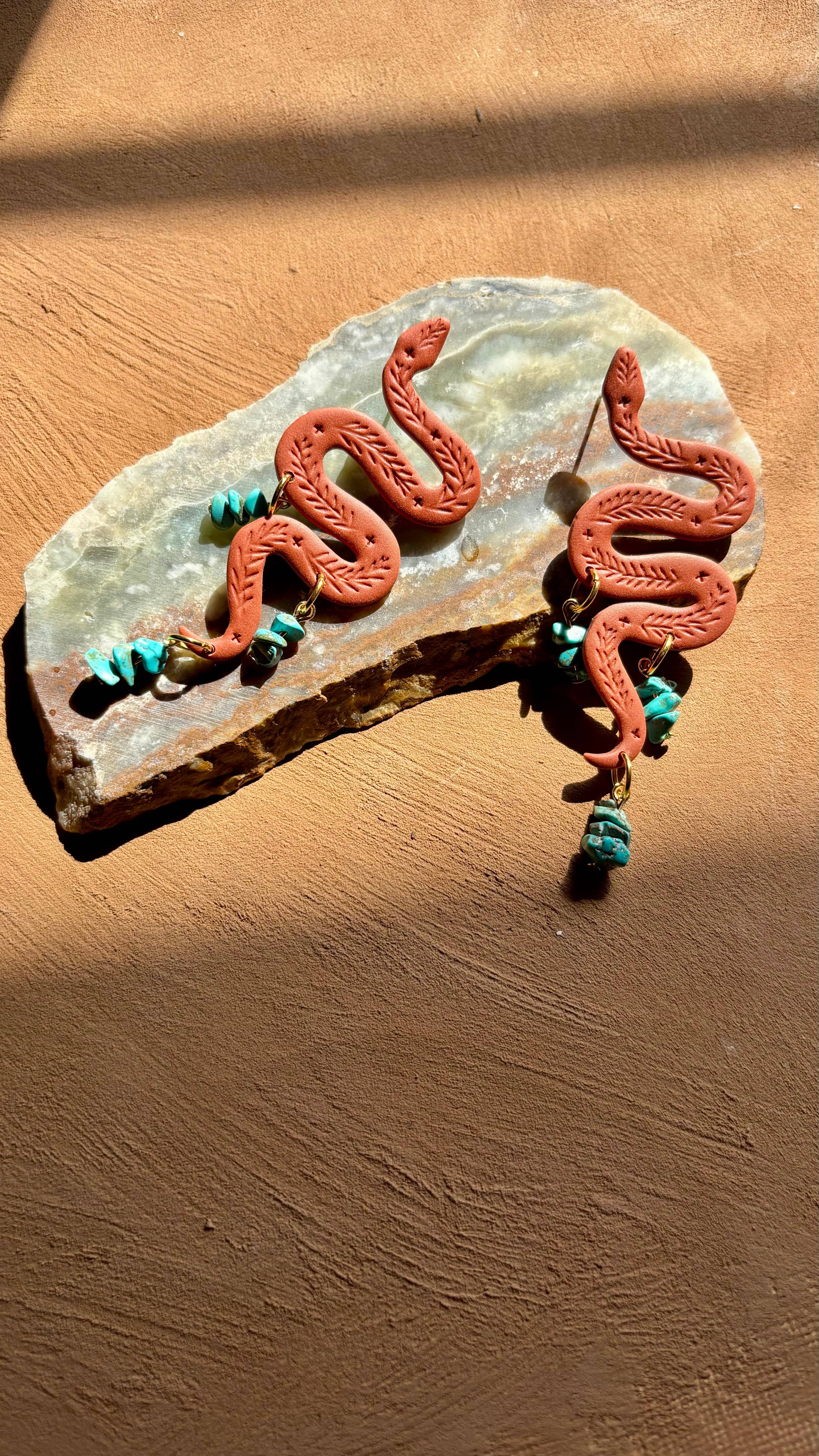 Divine Earth Clay - Wholesale Dangle Earrings - Cleopatra0