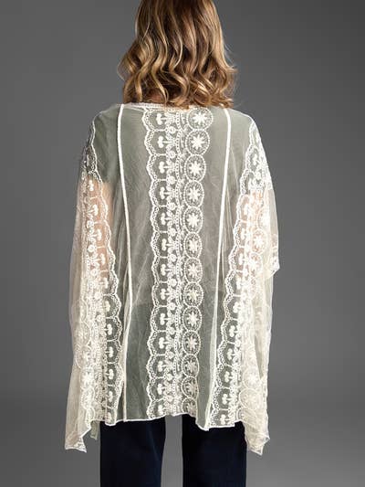 SAACHI - Wholesale Kimono - Women's - Lace Kimono