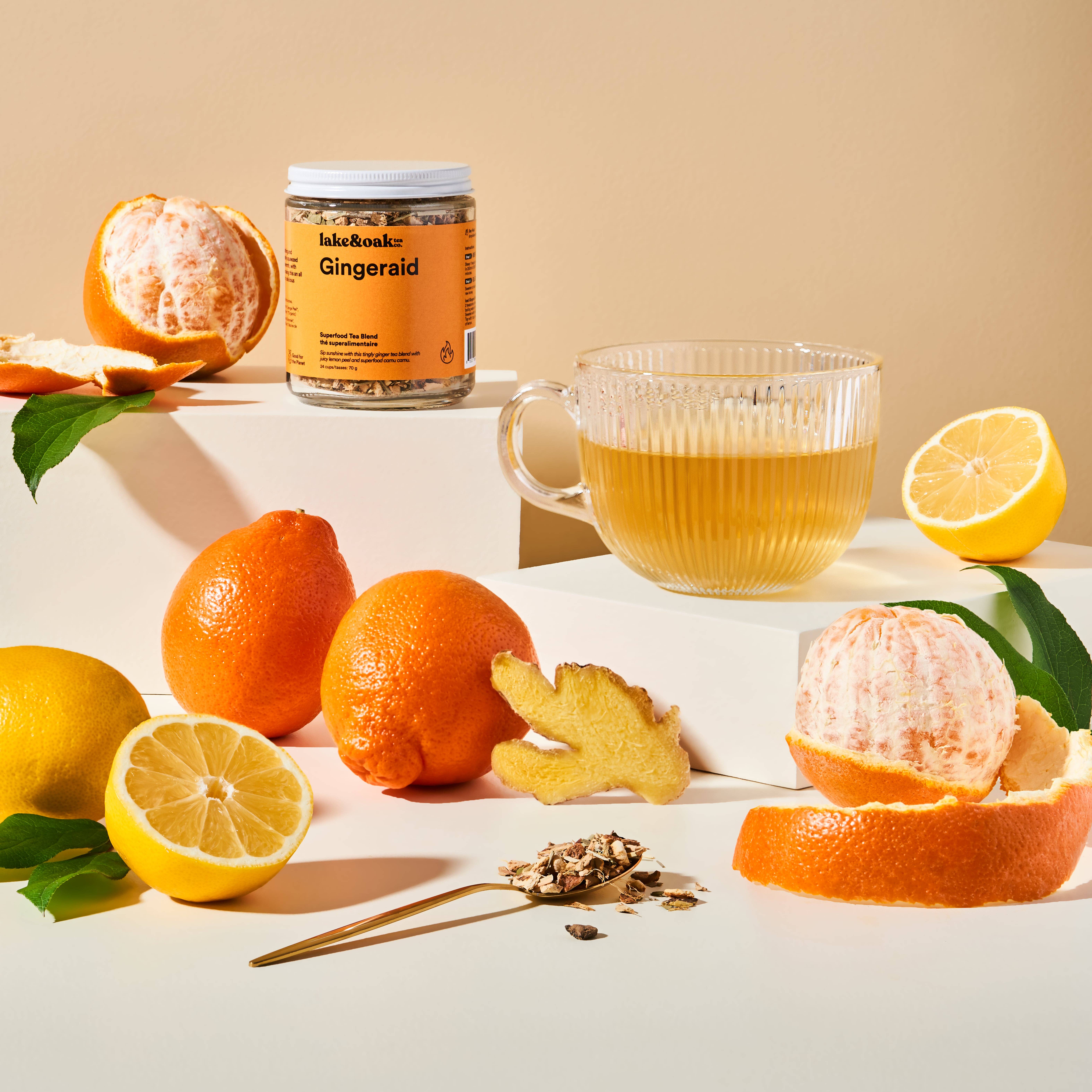 Lake & Oak Tea Co. - Wholesale Health/Detox Tea - Gingeraid - Superfood Tea Blend