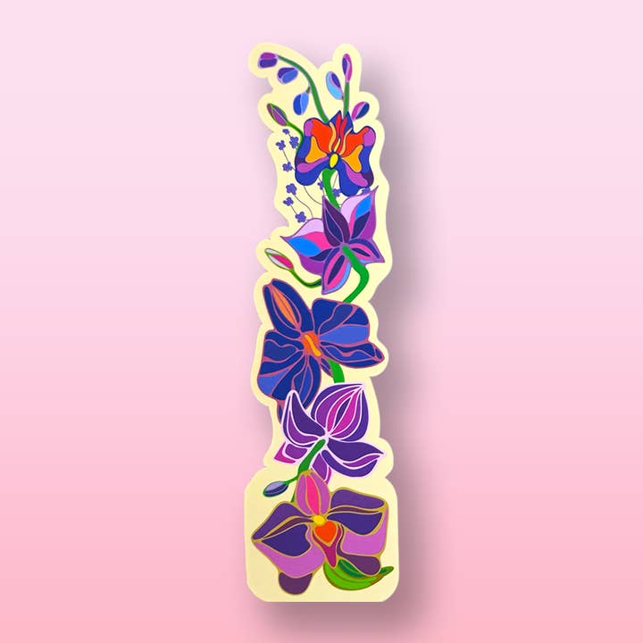 Oditti - Wholesale Bookmark - Die Cut Orchid Bookmark1