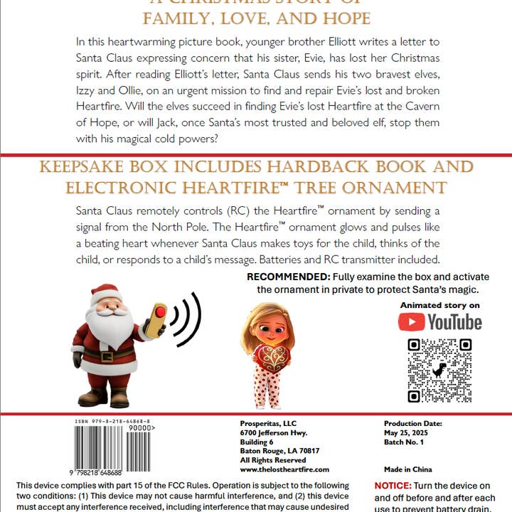 The Lost Heartfire - Wholesale Book - Kids - Remote-Controlled, Glowing Ornament and Picture Book8