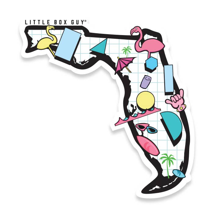 Little Box Guy® - Wholesale Sticker - Florida Sticker0