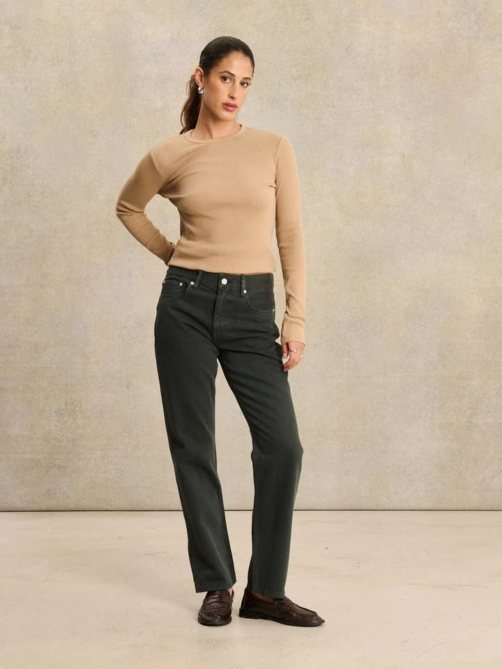 PARKER DENIM DYE MOSS - STRAIGHT DENIM PANTS for wholesale by LABDIP