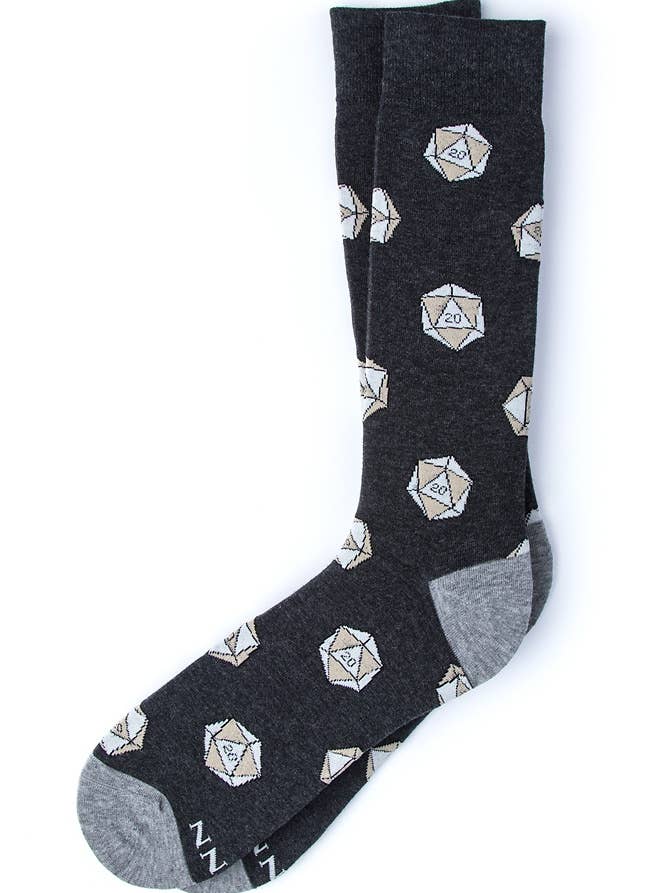 D20 Yes They're Natural Sock Dungons and Dragons D&D Alynn for wholesale by Alynn