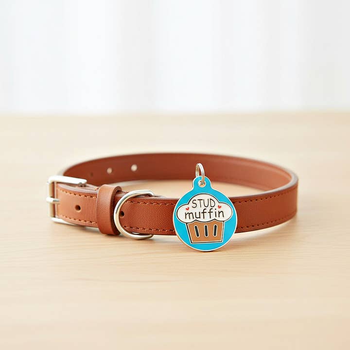 Bad Tags - Wholesale Pet Collar Charm - Cat/Dog - Cute Pet ID Dog Tag Charm - Stud Muffin6