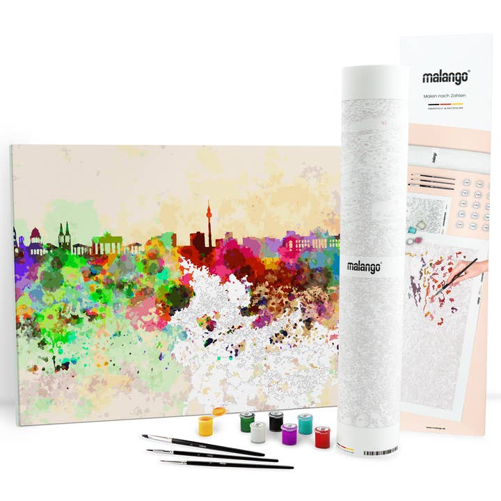 malango – Großhandel Bastelset – Malen nach Zahlen - Berlin Skyline