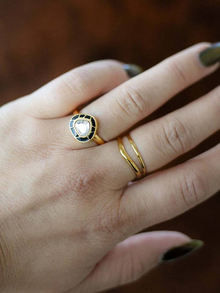 Kundan Ring for wholesale by Maujh