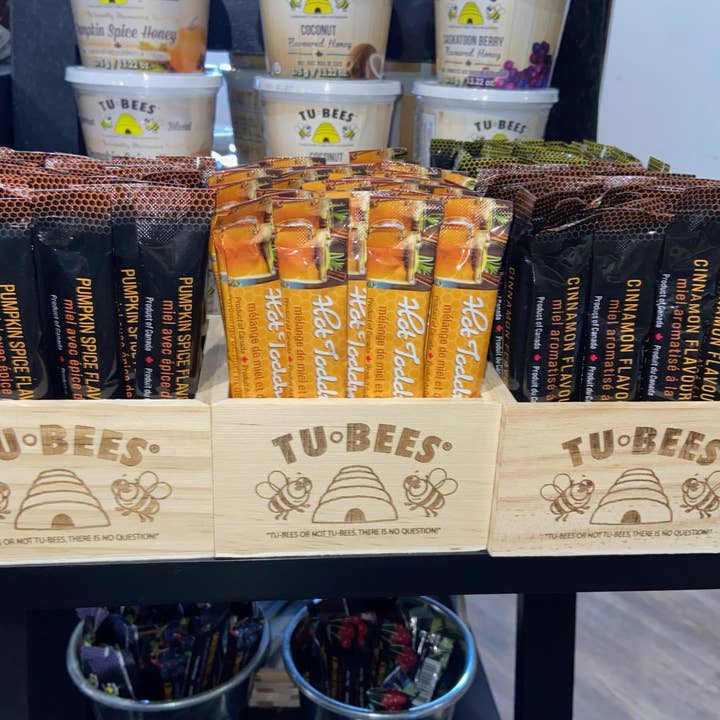 Tu-Bees Honey & Beeswax Candles - Wholesale Honey - Mini Honey Squeeze Pack - Chocolate Flavoured - OU Kosher