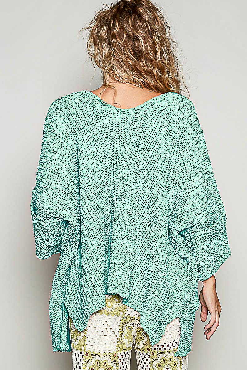 Pol Clothing - Vente Cardigan – femme - Gilet en chenille uni à manches longues avec poches EN SOLDE16