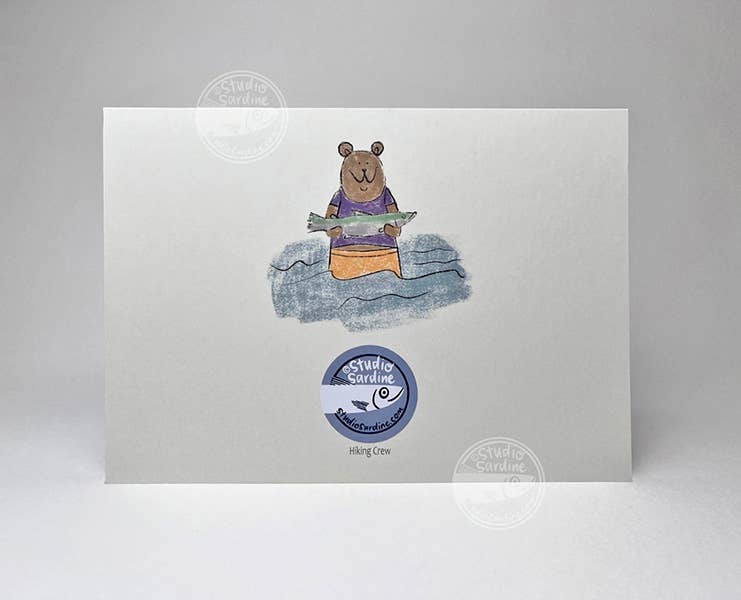 Studio Sardine – wholesale Everyday greeting card – Hiking Crew A7 Size Notecards, Blank Greeting Cards1