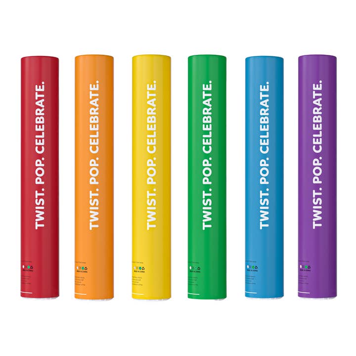TUR Party Supplies - Wholesale Confetti - Rainbow Confetti Cannons - Biodegradable