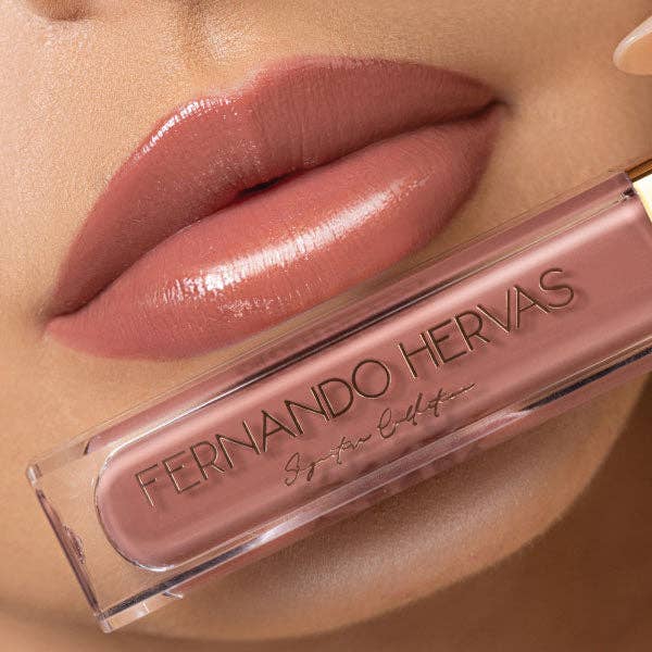 Nude 6 (Deep Rosy Nude) Lip Shine Argan Gloss By Fernando Hervas for wholesale by Silk oil of Morocco