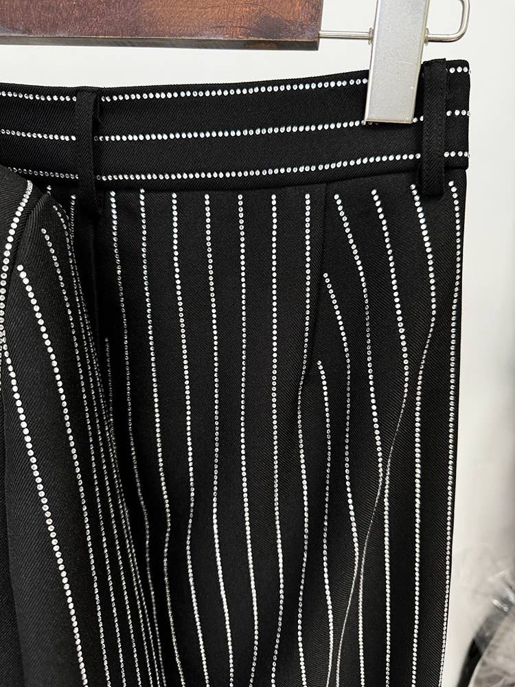 Productseeker – wholesale Kostymset – Dam – SET160 Chic rosa randig kavaj och byxset6