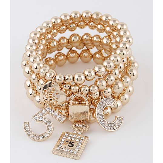 anbfashion – Engroshandel Armbånd med vedhæng – NYE Flere Charm perler elastisk armbånd 12393