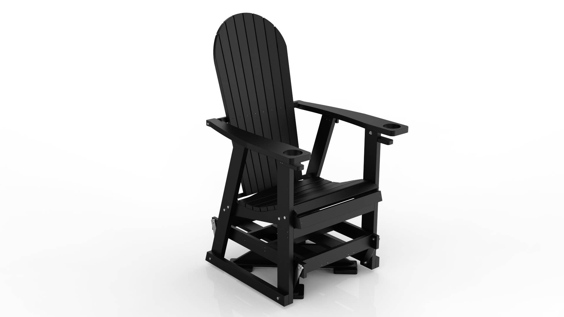 Evergreen Patio - Vente Chaise Adirondack - Planeur pivotant en polyéthylène0