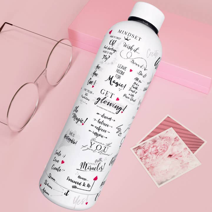 Girl Power 24/7 - Wholesale Water Bottle - Girl Power Stainless Steel Water Bottle - Be Unstoppable!