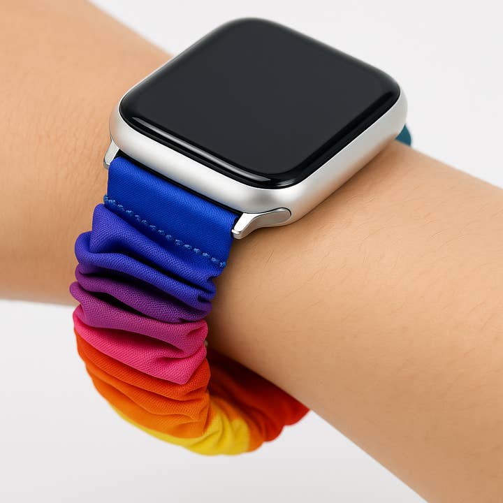 Scrunchie Elastisches Uhrenarmband - Batikmuster für den Großhandel von Betty James