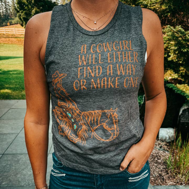 Cowgirl Way Tank for wholesale by Modern Cowgirl
