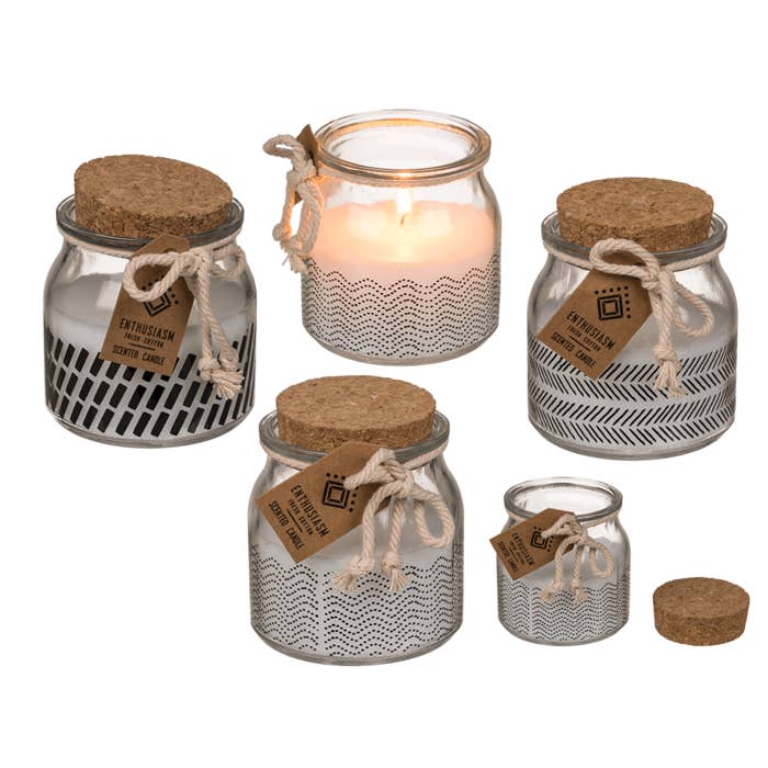 Out of the blue KG - Wholesale Jar/Filled Candle - Scented candle (fresh cotton) in glass,