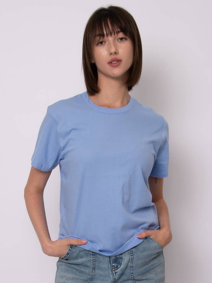 HAUT À MANCHES COURTES ET COL ROND ZAYA - 57T193S pour la vente par RD Style