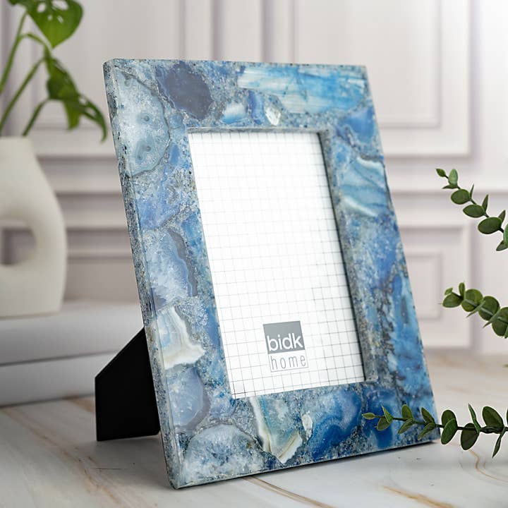 BIDKhome - Wholesale Picture Frame - 4"x6" Blue Agate Photo Frame1