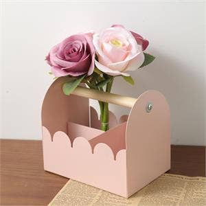 Truu Design - Wholesale Canister - Metal Pink Wiggle Edge Caddy4