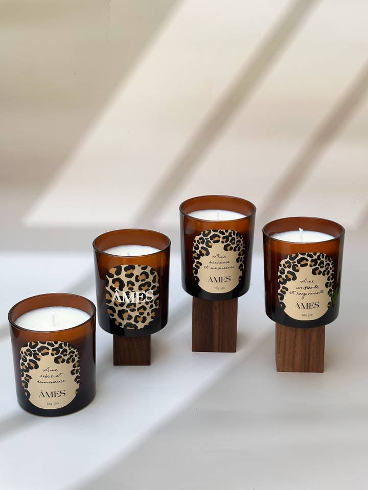 Leopard scented candles for wholesale by ÂMES