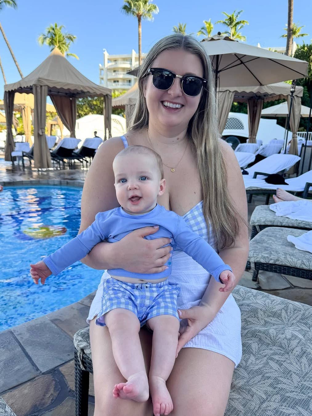 Boys Periwinkle Blue Long Sleeve Rash Guard for wholesale on Faire3