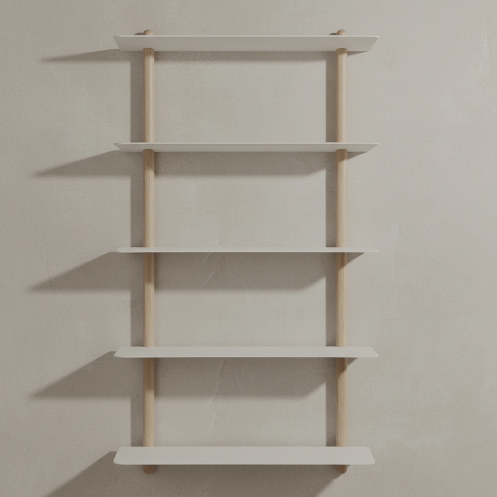 Studio Nordhaven - Wholesale Wall Mounted Shelf - NIVO Shelf Large E - light oak/white6