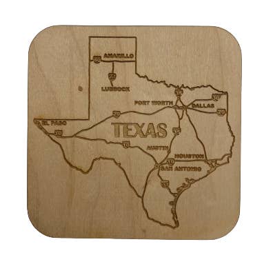 Mapa de las principales ciudades y carreteras de Texas - Square para venta al por mayor de Water House Patio